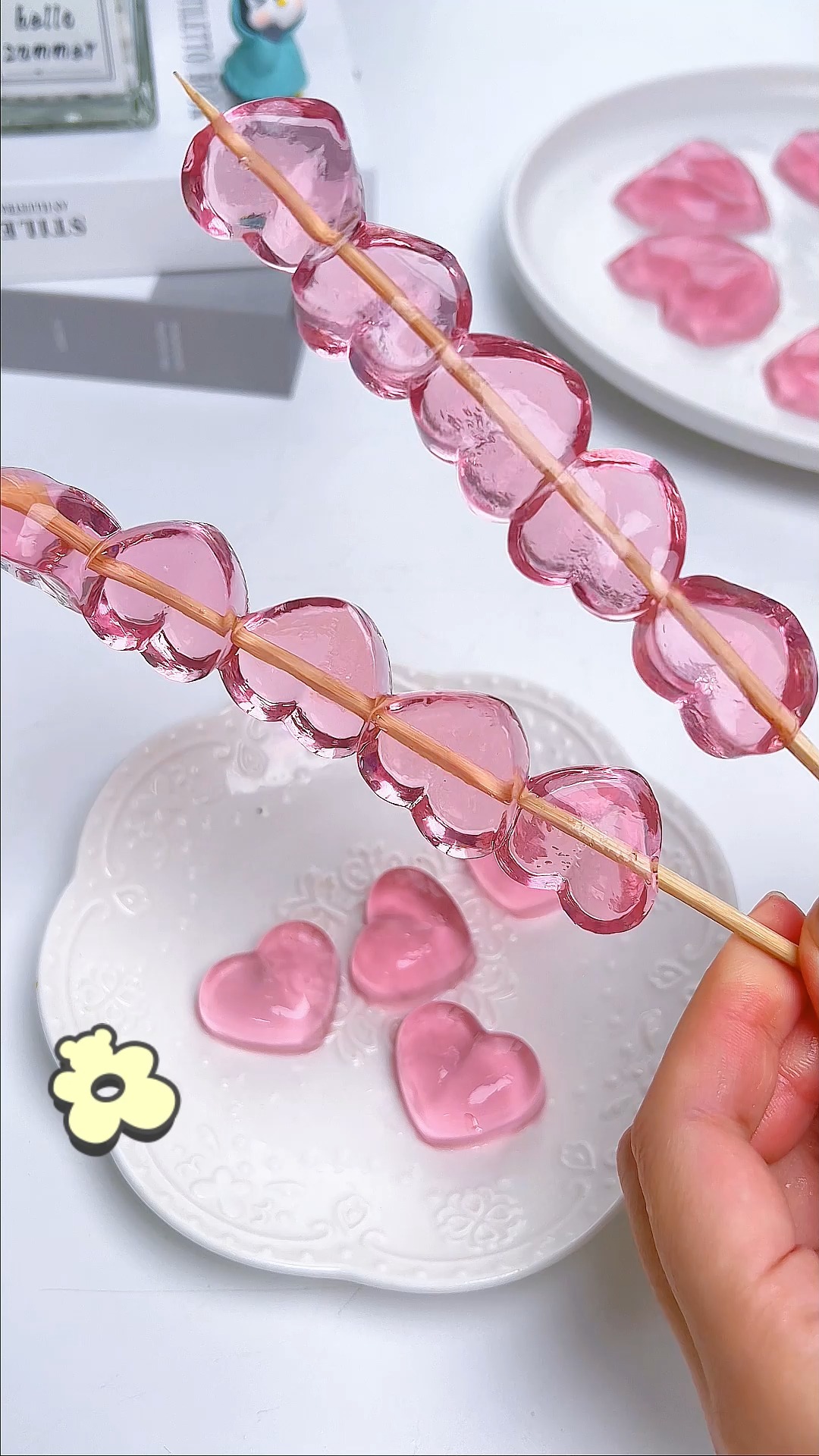 #美食#100种白凉粉做法 |[gf]a0[/gf]蓝莓爱心果冻,可爱Q弹,简单好吃