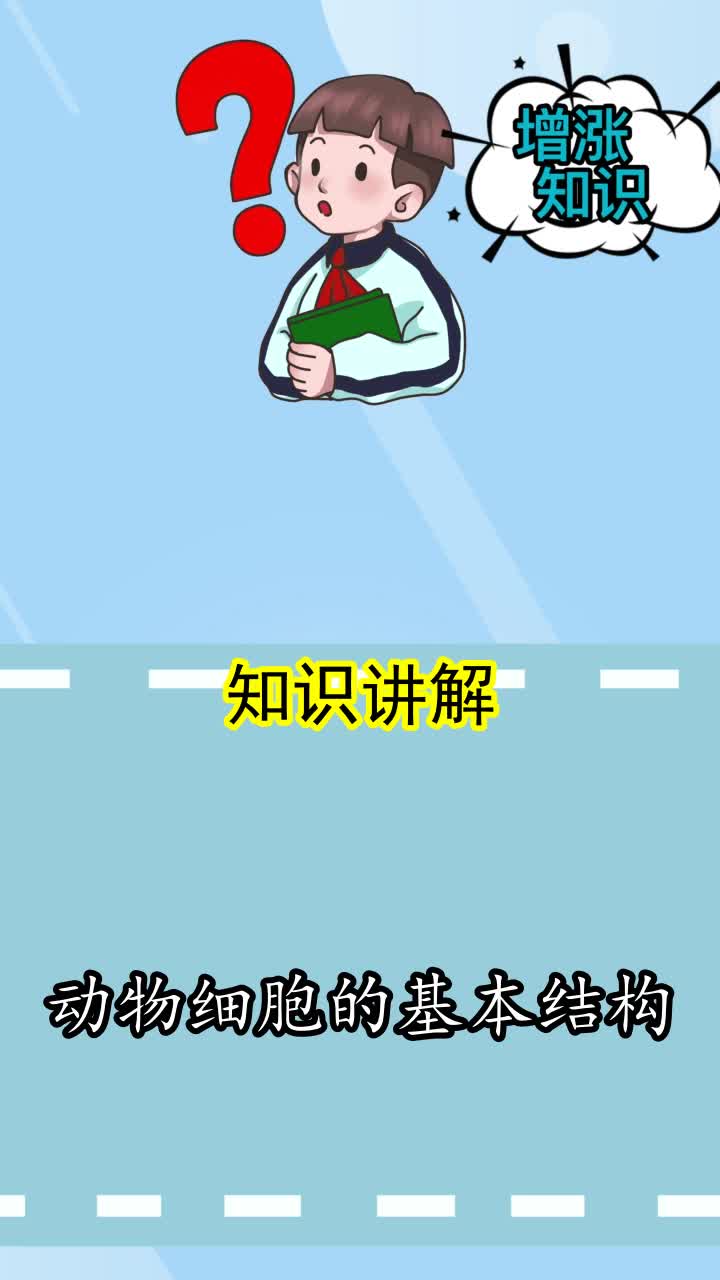 动物细胞的基本结构,你明白了吗