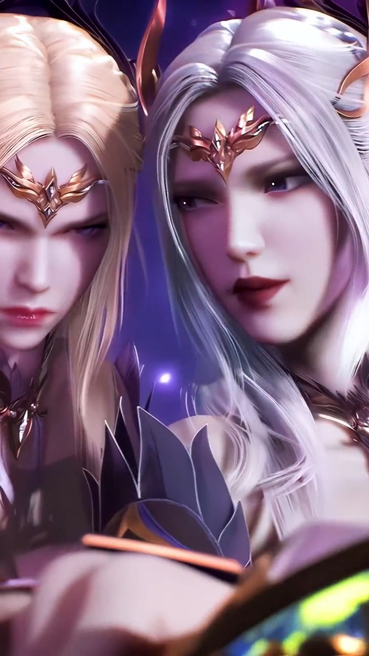 千仞雪化身堕天使,紫色超有韵味,美出新高度 #国漫女神 #动漫壁纸 #斗罗大陆