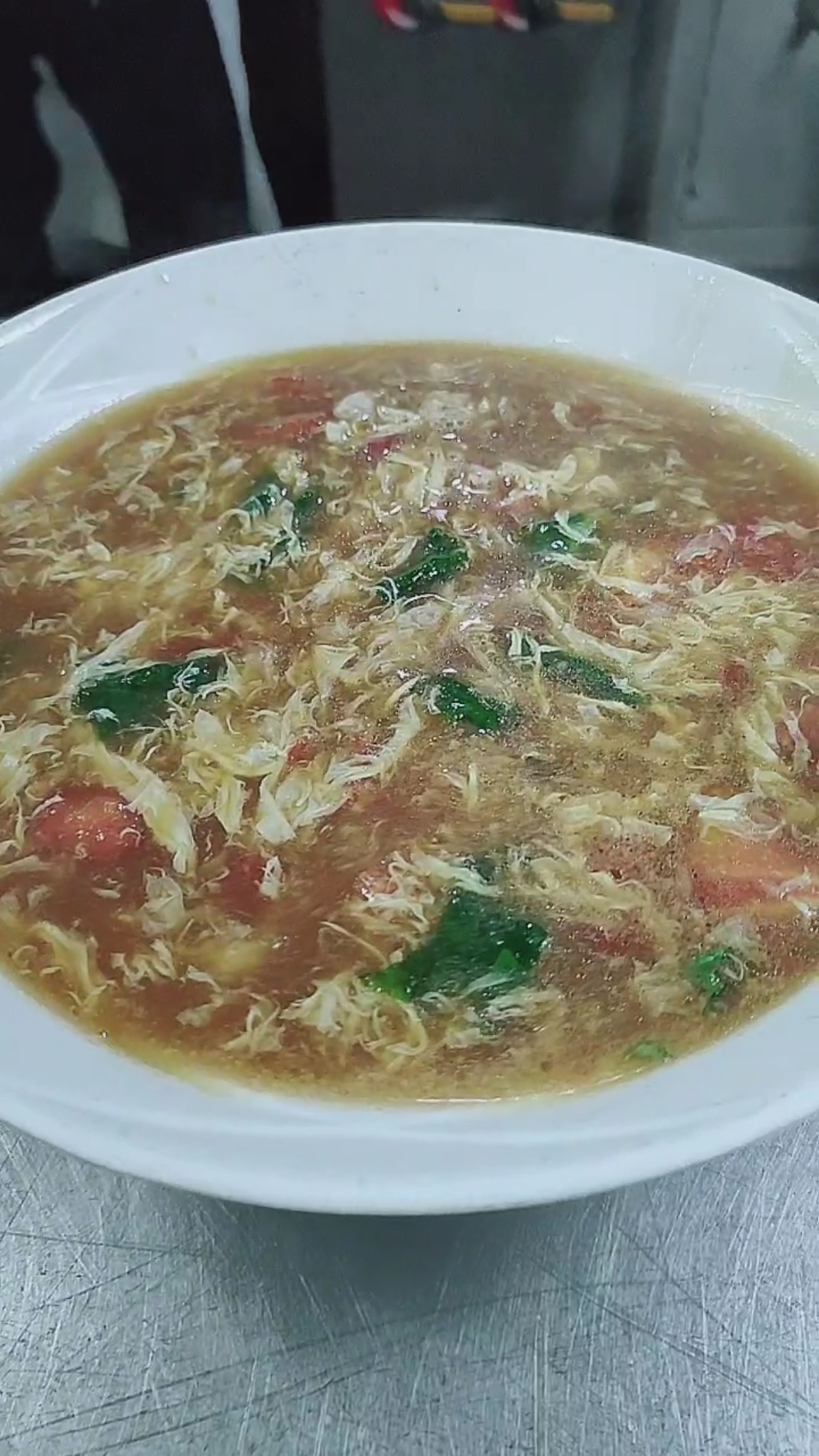 #不可辜负的美食#蛋花疙瘩汤好了,一出锅太美了。