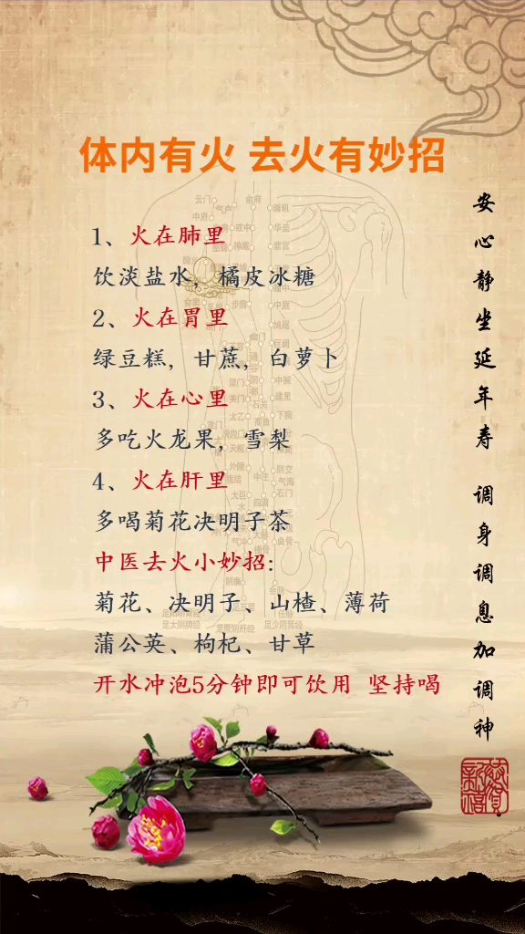 体内有火去火有妙招