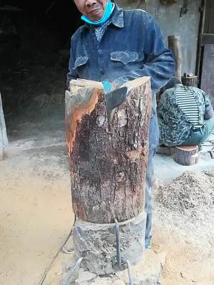 #手工雕刻#一块烂木头做的大公鸡
