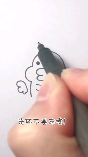 #简笔画#10秒画一个可爱的小鸭子
