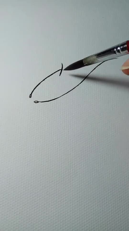 #一看就会的白描画#鲤鱼白描画法教程