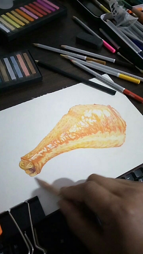 #新年新气象#画后悔了!吃不到嘴!