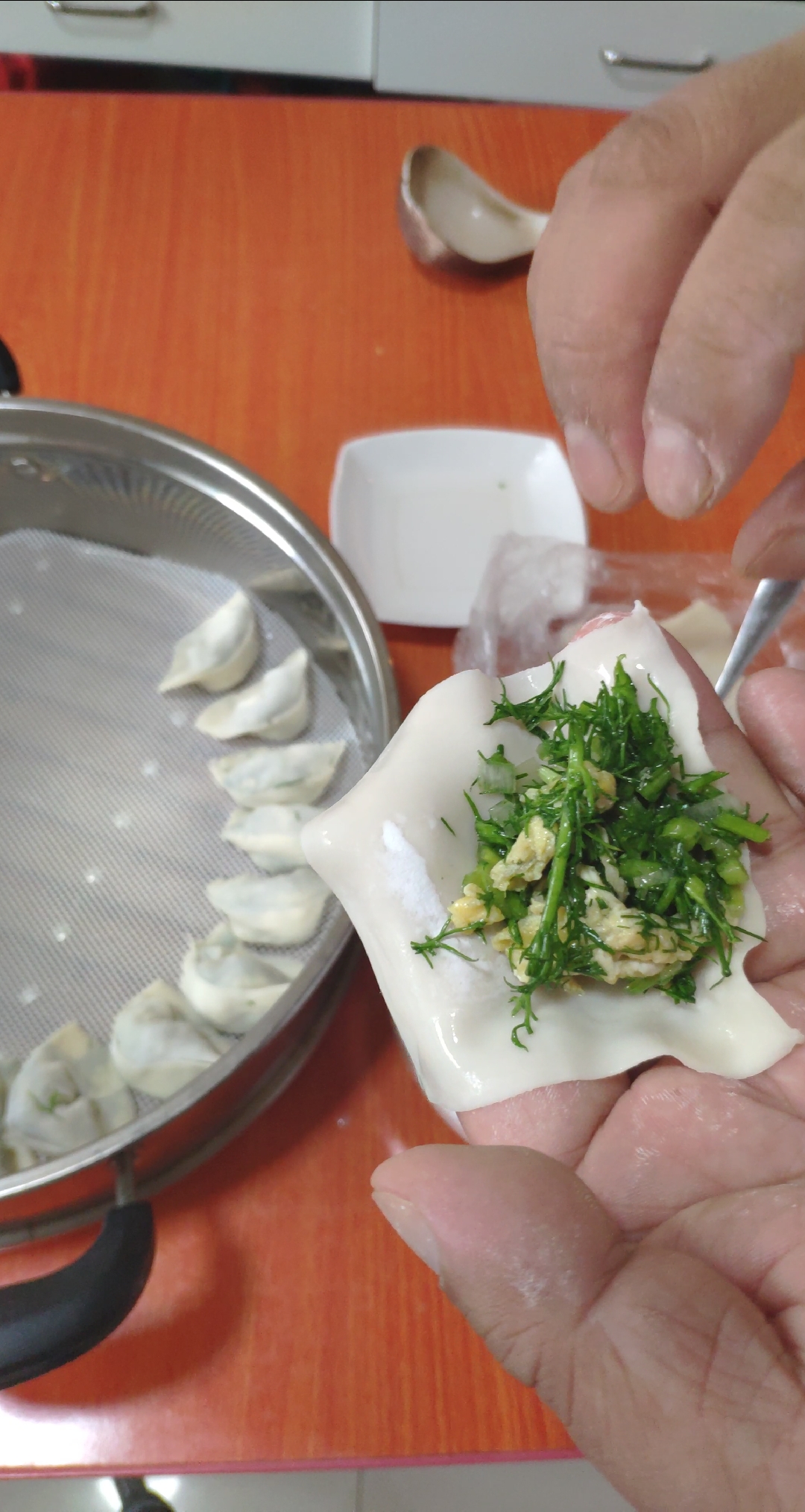 #中国的美食#馄饨皮包蒸饺的小妙招