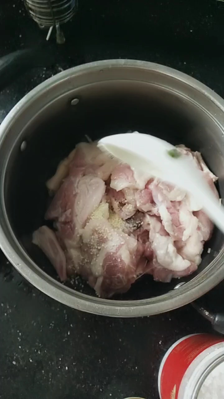 #舌尖上的乡村美食#香菇蒸鸭肉
