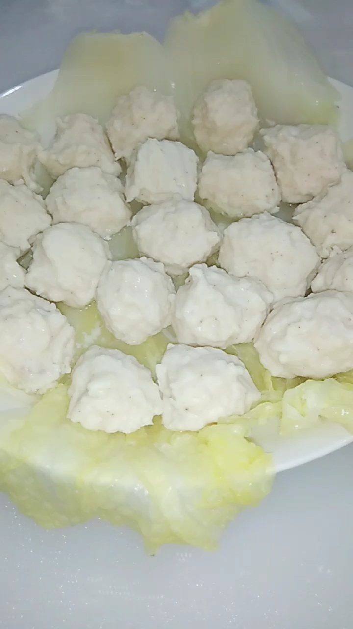 蒸鸡肉丸子的做法