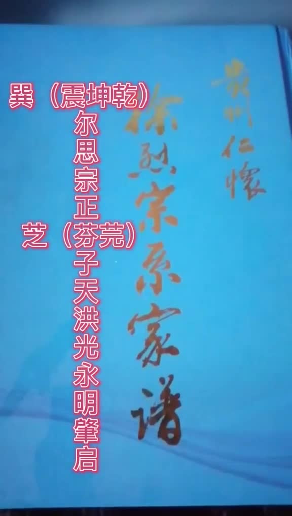 寻找字辈相同的徐家人,巽震坤乾尔思宗正芝芬芫子天洪光永明清肇启,徐家人点赞评论区见徐氏家族