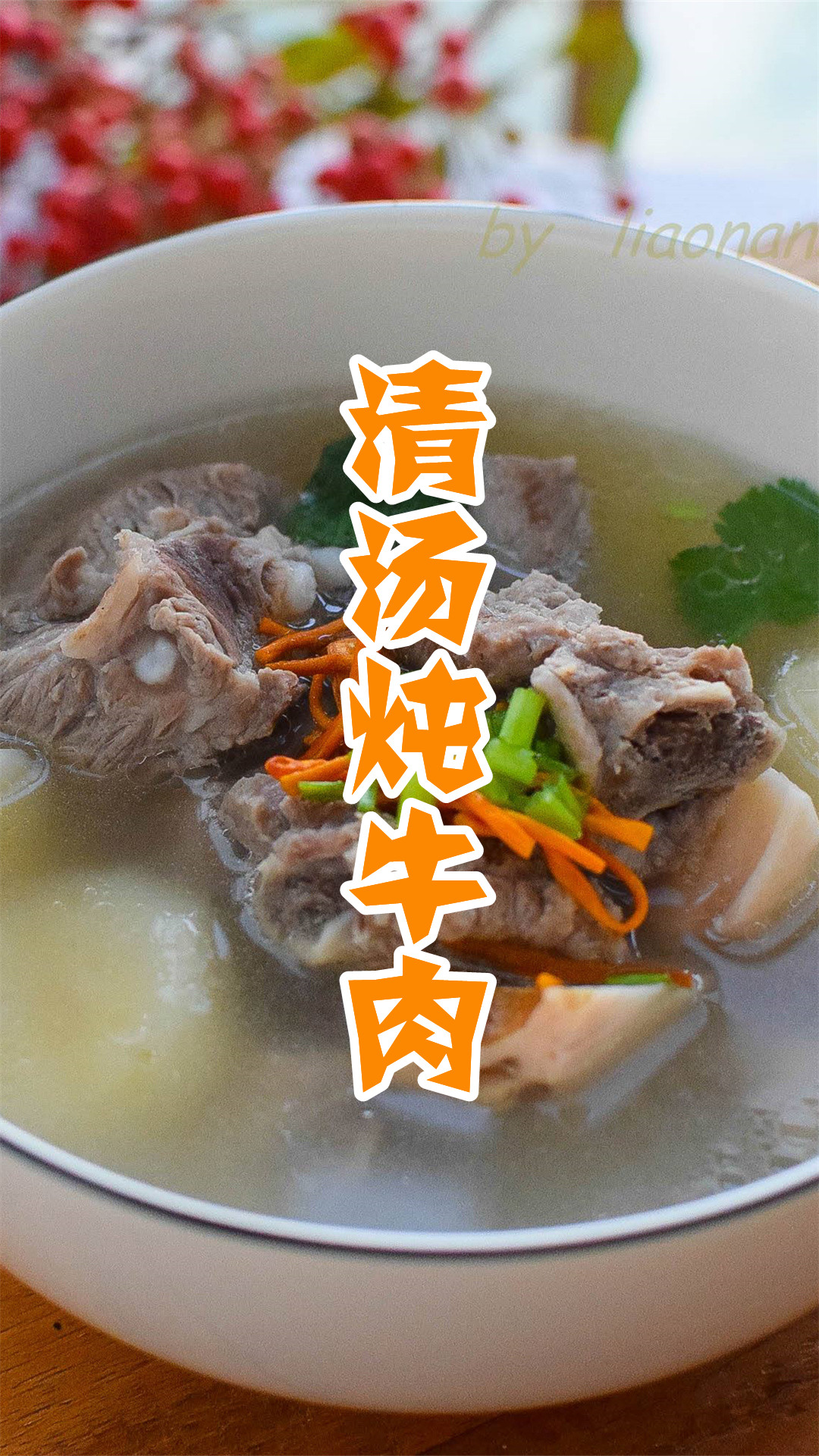 清汤炖牛肉