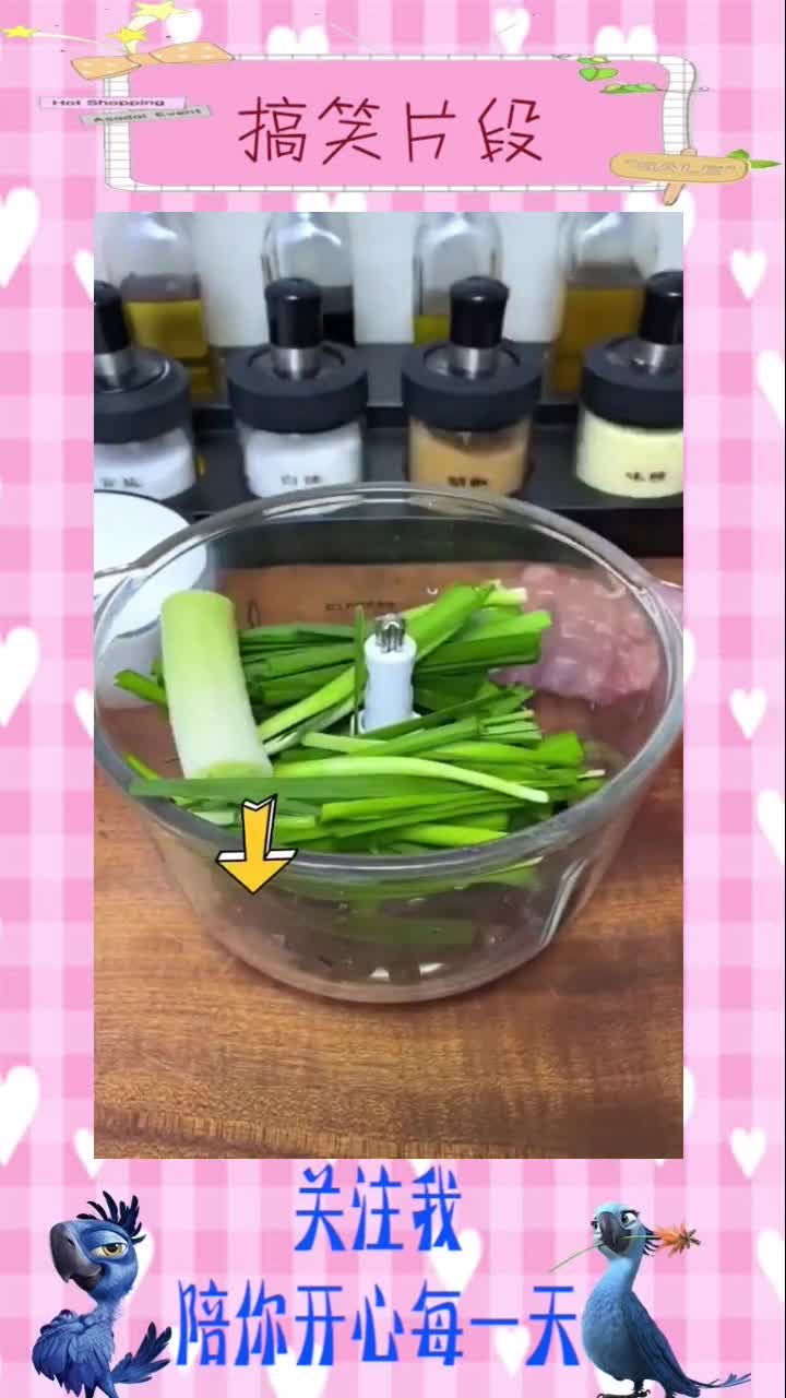 电动绞肉机,用起来就感觉不一样,外面的绞肉机太不干净了,还是用自己家的,搞笑视频