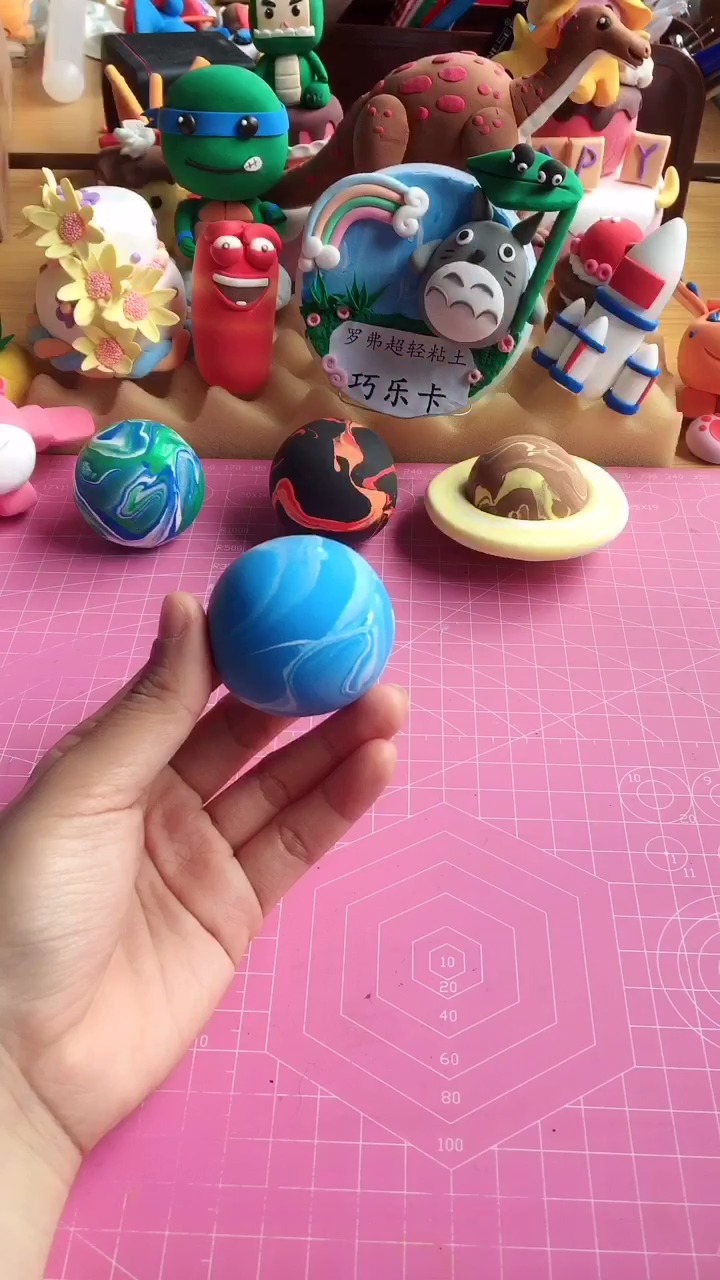 #手工制作#超轻粘土教程—海王星，你们学会了吗？