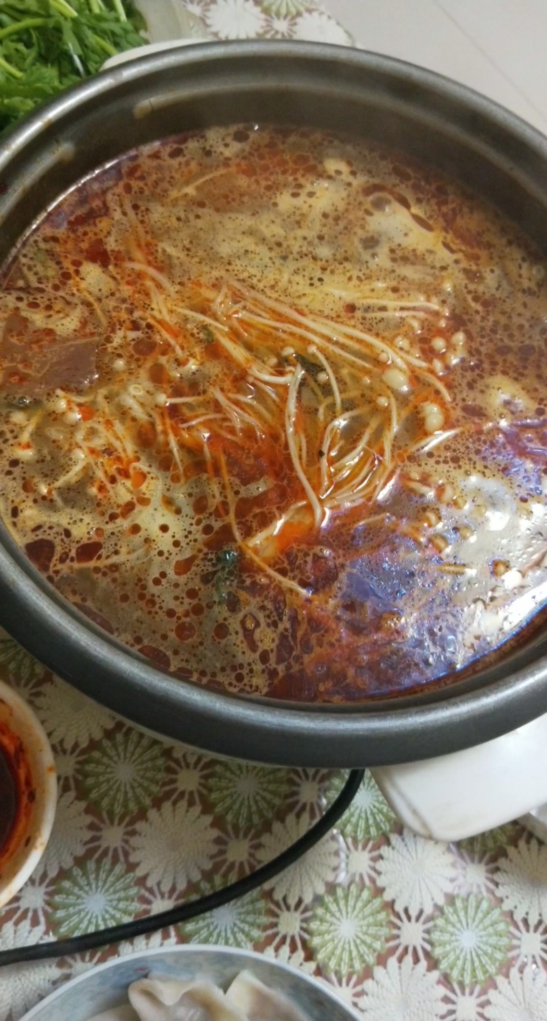 饺子配火锅,极好!