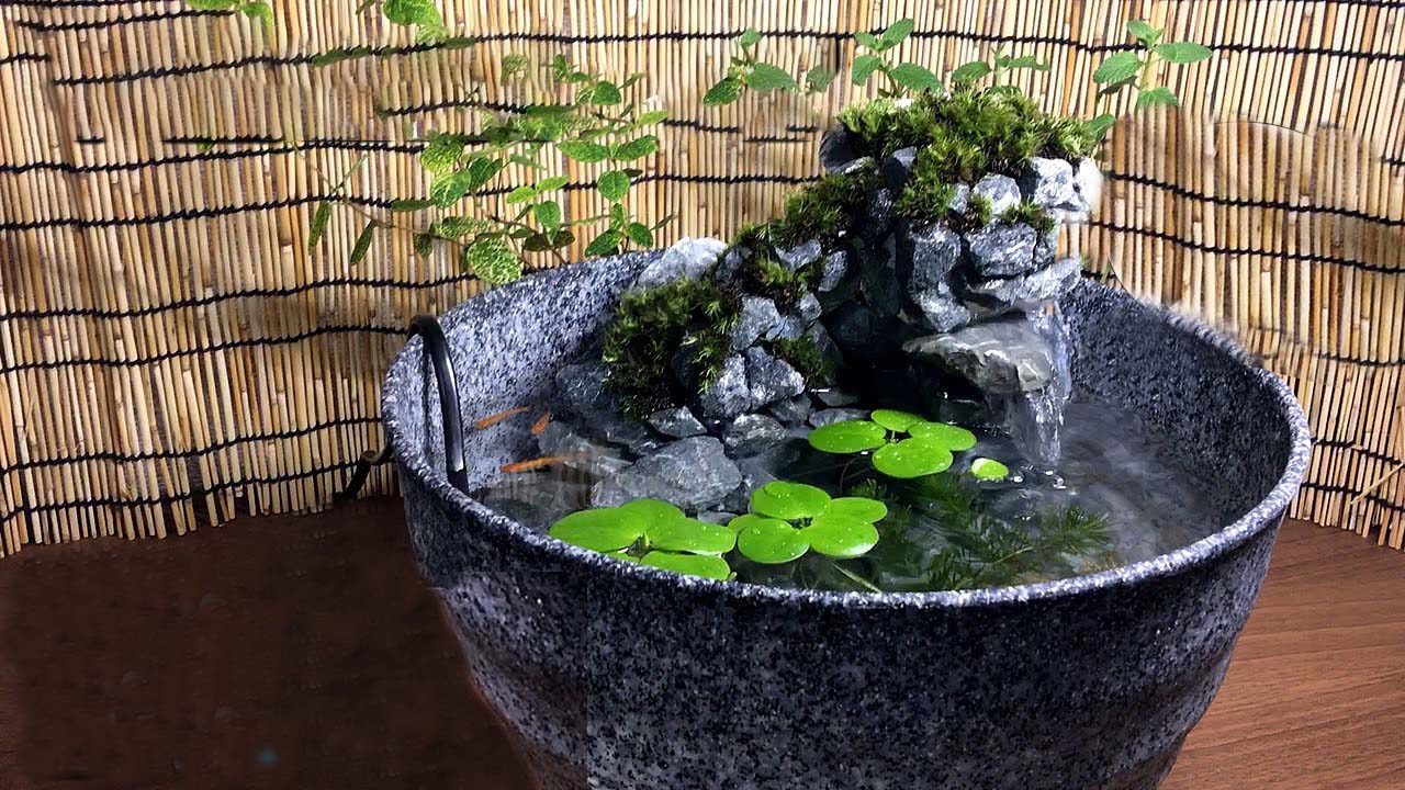 瀑布鱼缸布景教程,适合初学者尝试的微景观布置