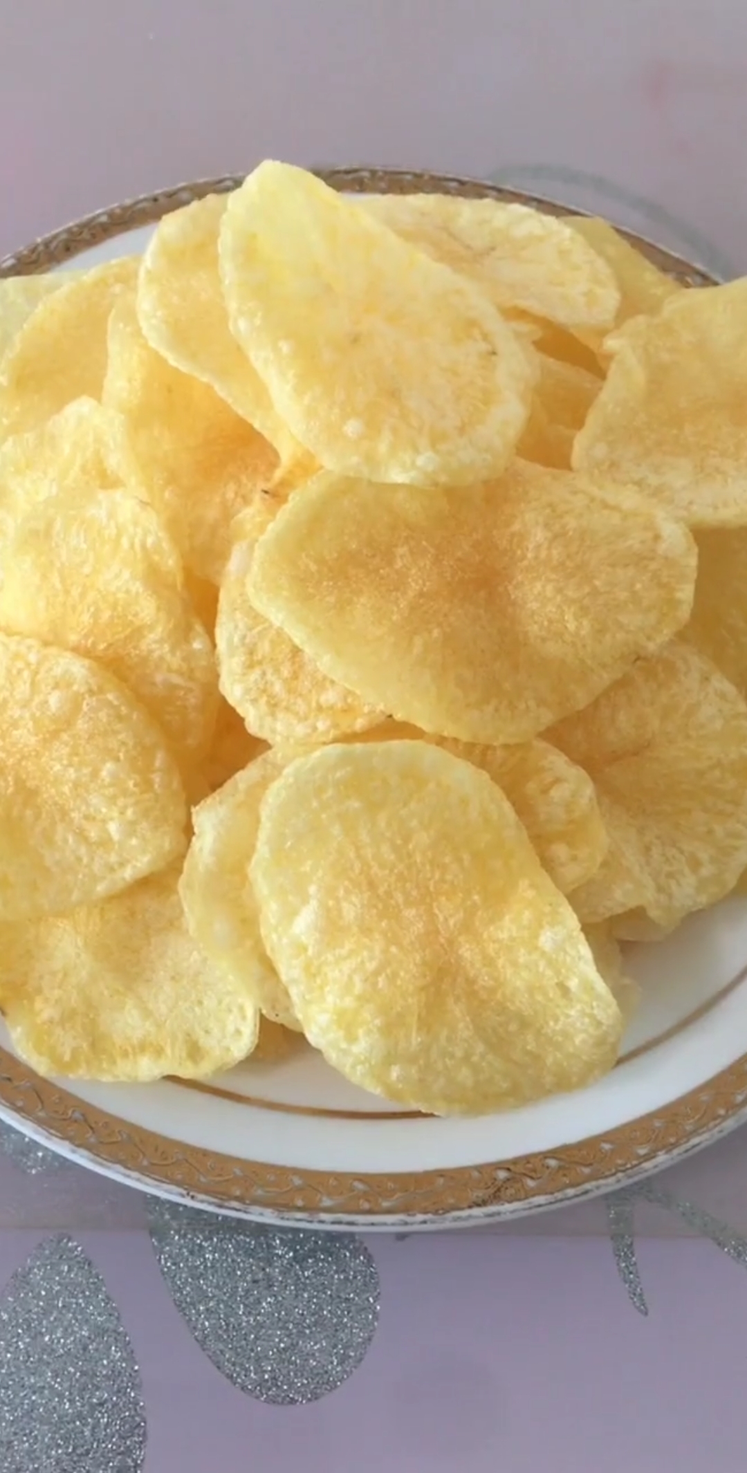 #美食#原味炸薯片的做法