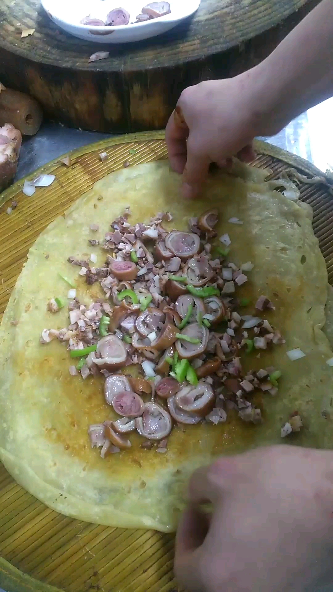 熏肉卷饼