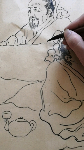 #我要上热门#人物画,竹林七贤