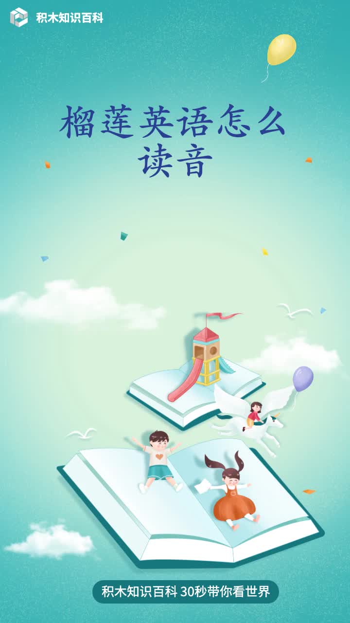 榴莲英语怎么读音