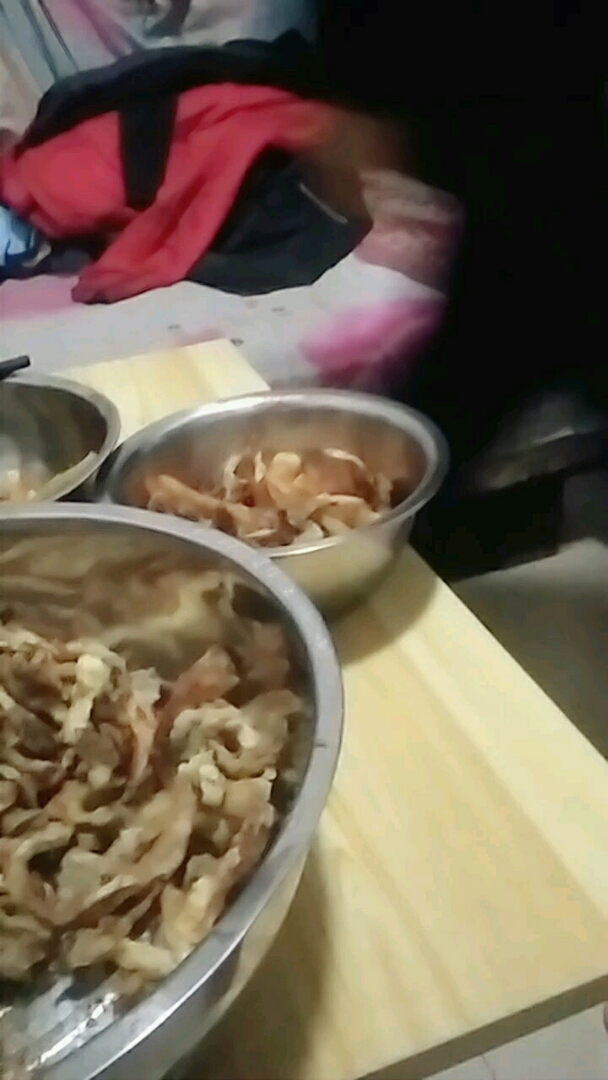 我们的晚餐炸蘑菇炸土豆