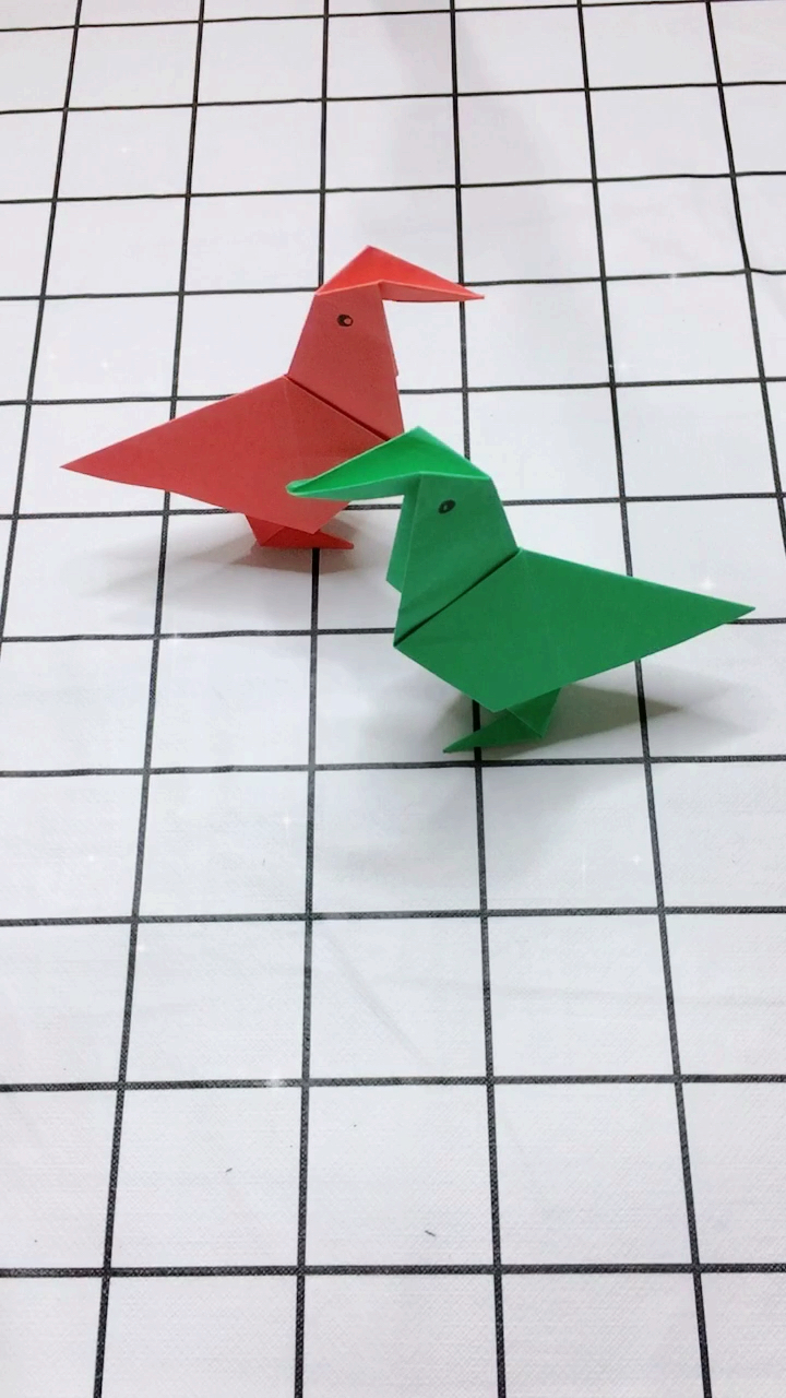 #手工折纸教程#最简单的折纸小鸟