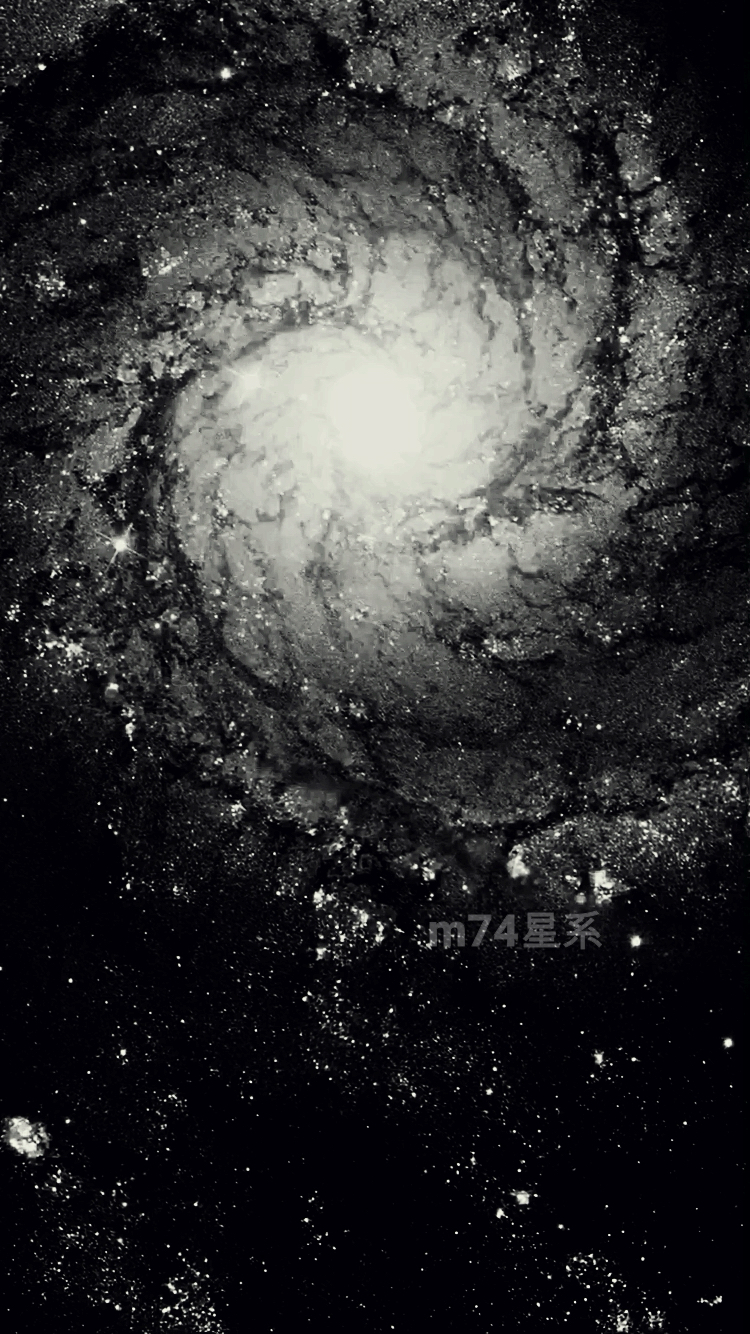 体验空灵飘渺的浩瀚星空,来自双鱼座的m74,美丽至极!
