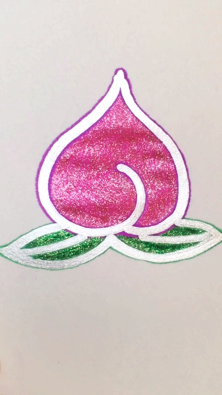 #简笔画#简笔画桃子教程