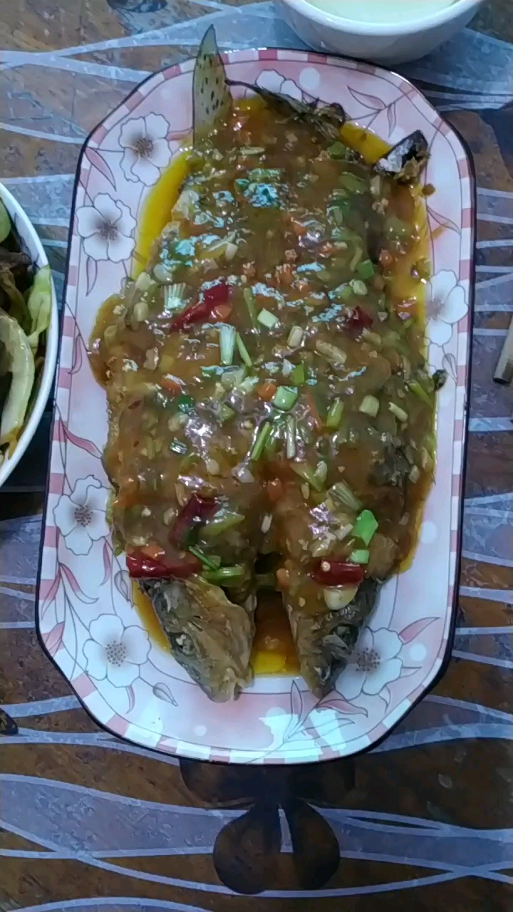 花鲫鱼+绿甘蓝