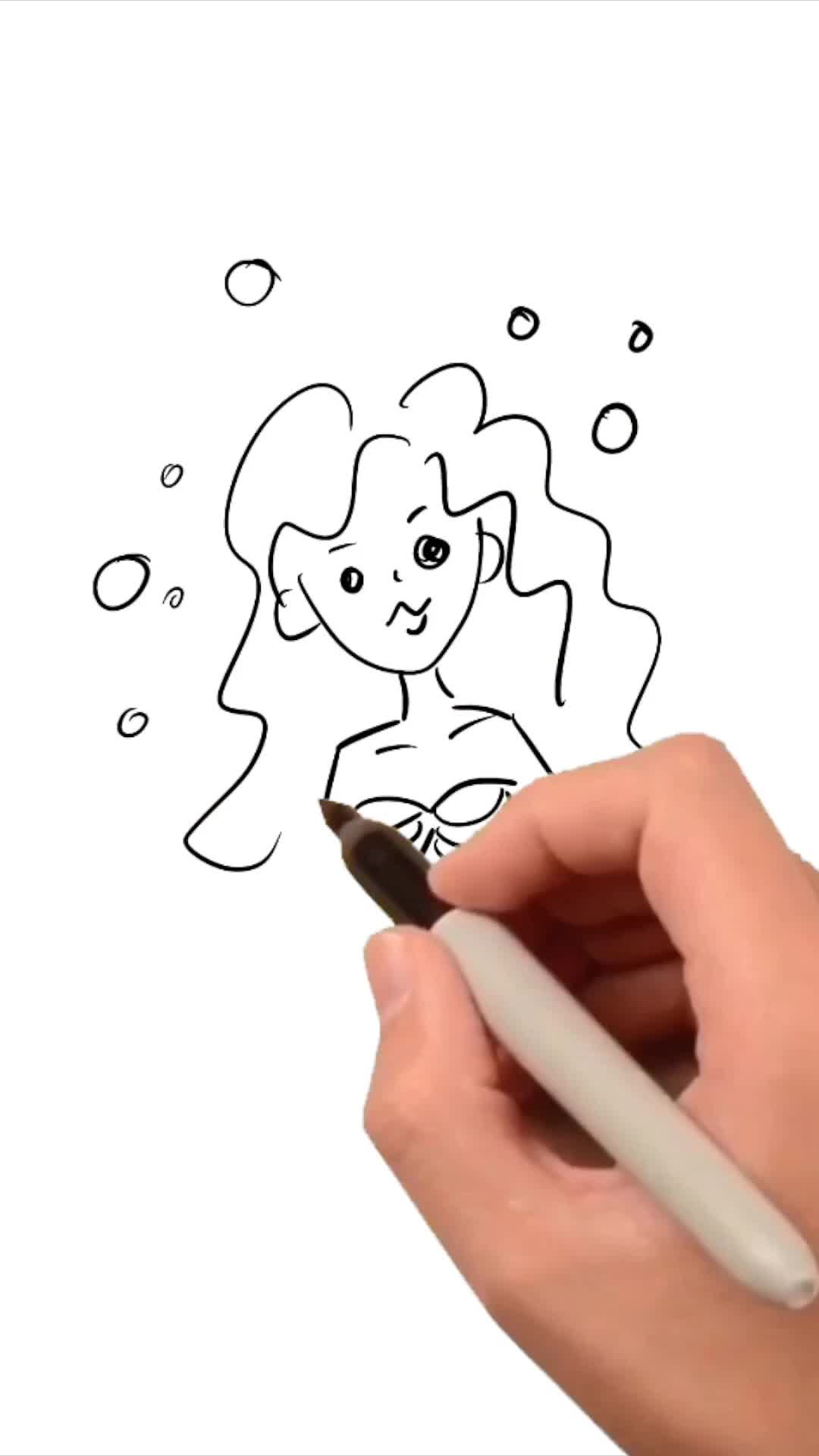 爸爸画的美人鱼VS我画的美人鱼