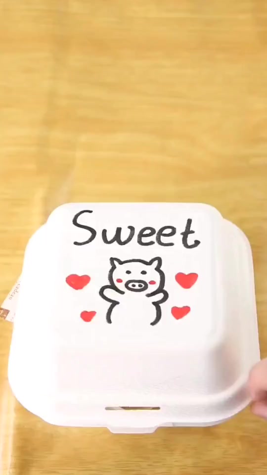 #搞笑段子#网红便当蛋糕,把想对你说的话,放在蛋糕里