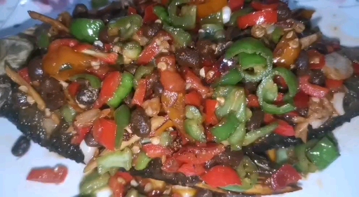 #自制美食#自制豆豉干煸武昌鱼!