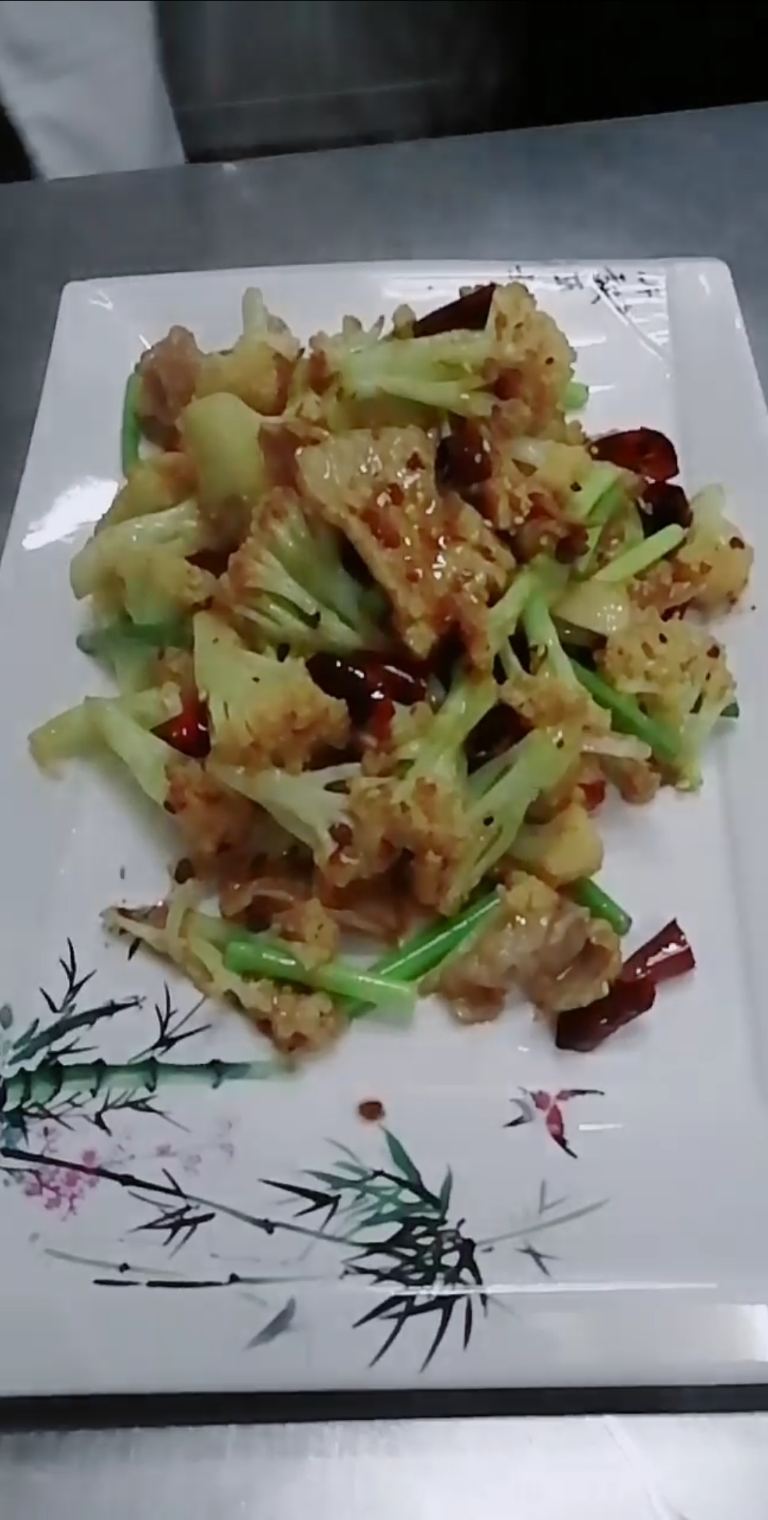 干煸有机菜花,你学会了吗?