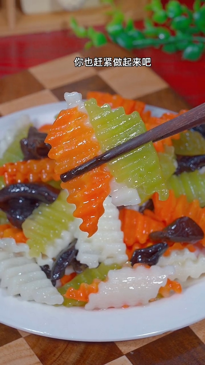 #美食#山药莴笋炒木耳这样做,清脆爽口不油腻