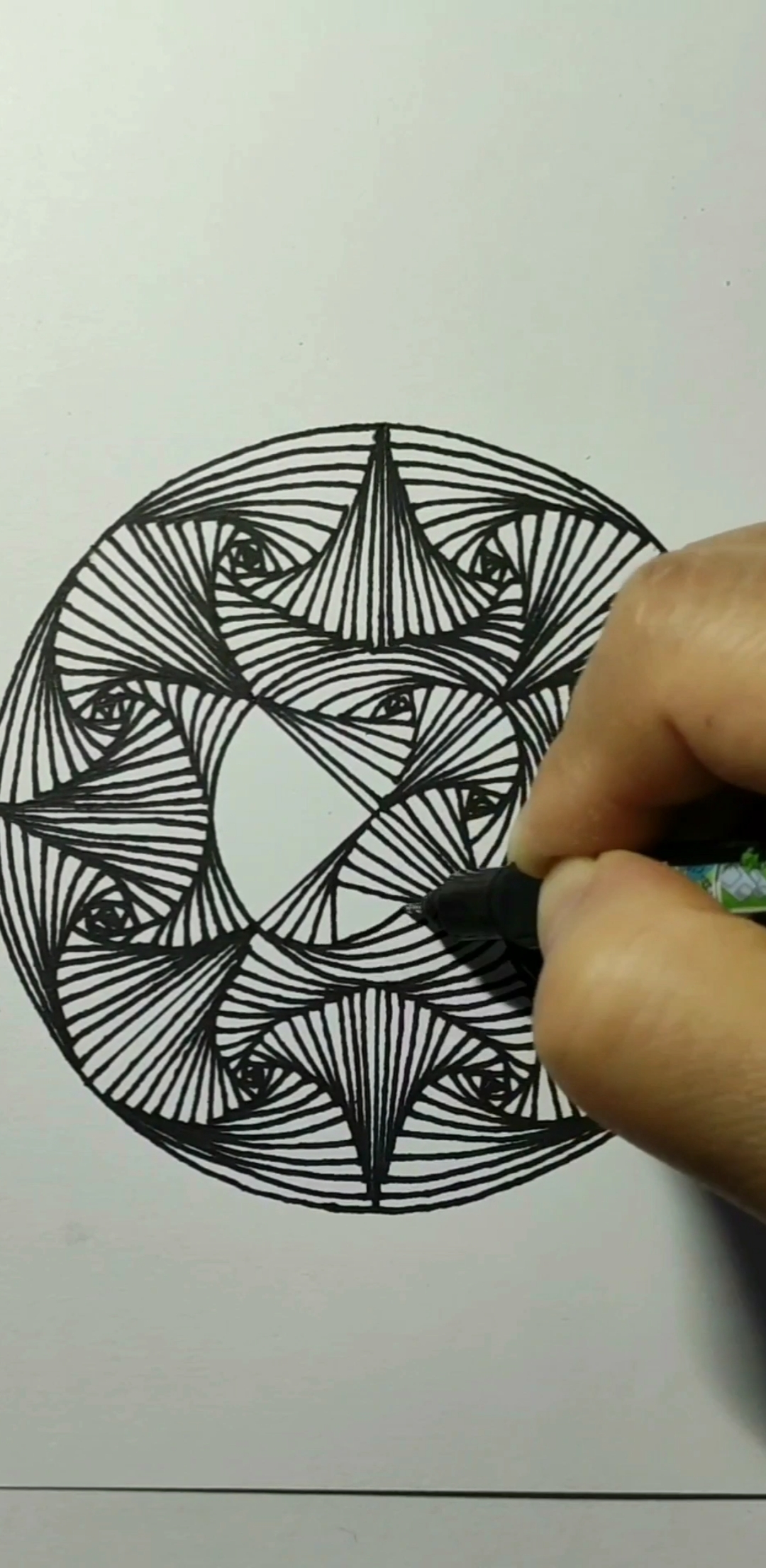 治愈系黑白线条画,过程极度舒适