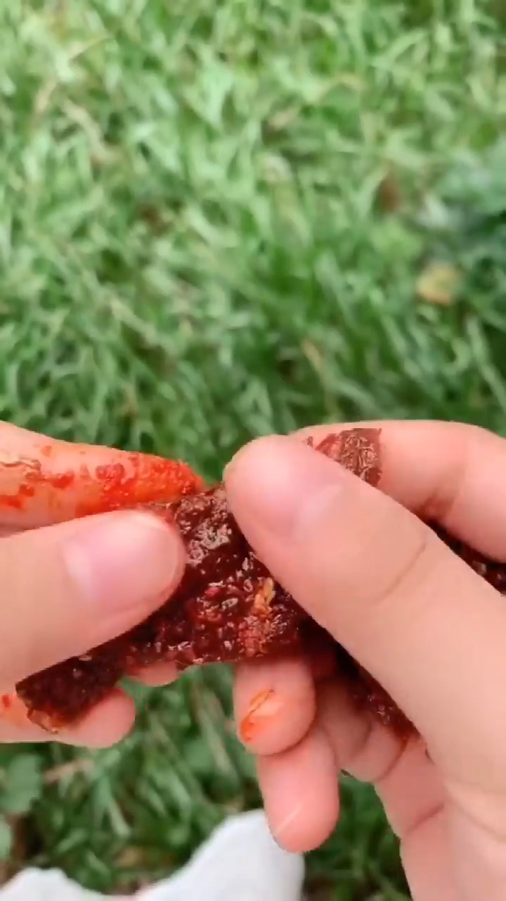 孜然味牛肉干,八成干,上等黄牛后腿肉肉制作!