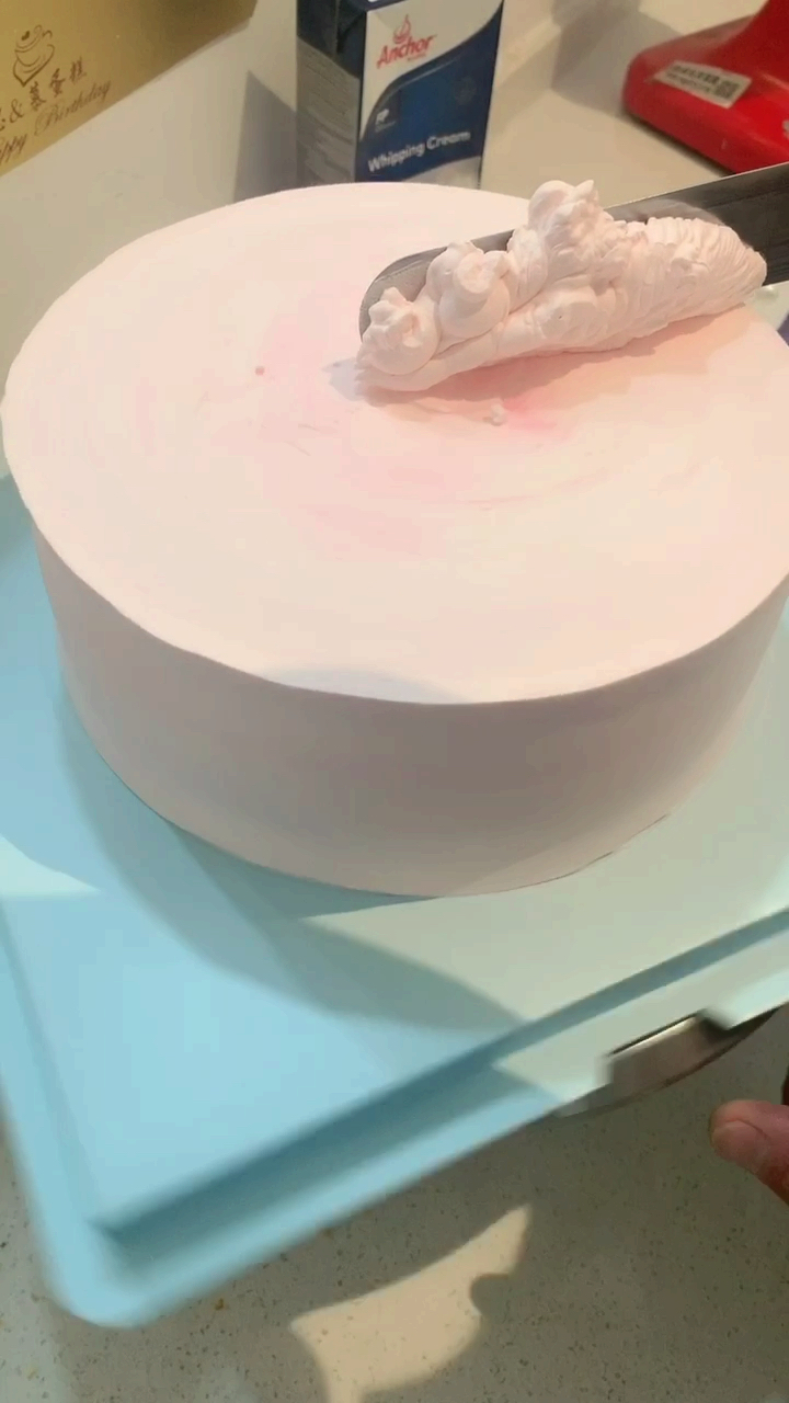 #生日蛋糕#淡奶油款!花仙子!