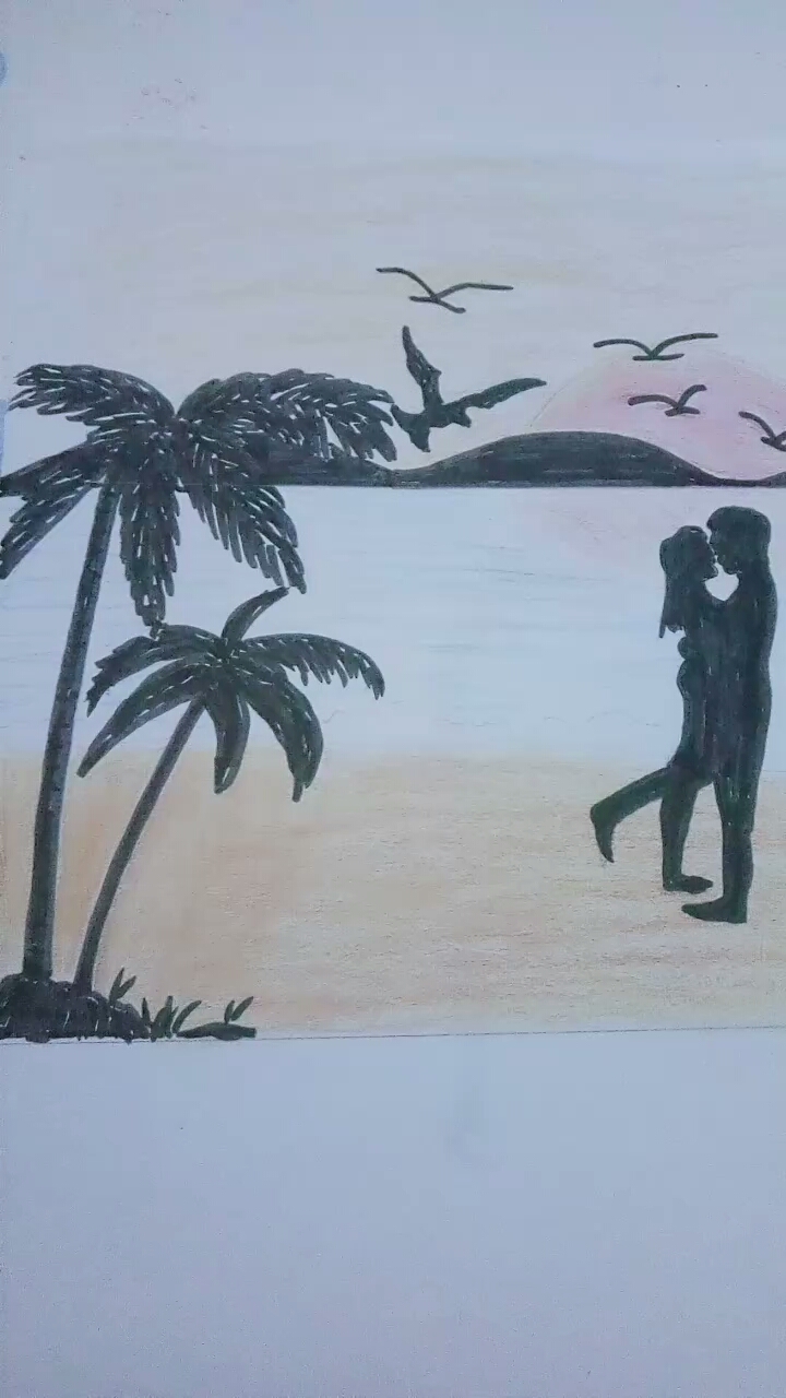 #欢喜闹元宵#彩铅画风景