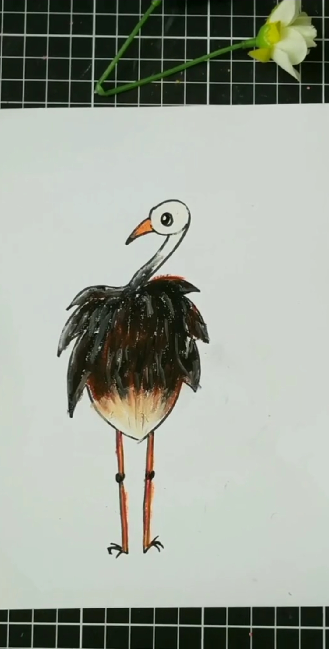 #创意简笔画#鸵鸟简笔画