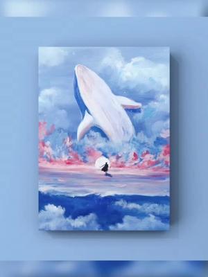 昨天发了后才发现字幕太下面了,字幕看不到,所以再发一次#画  #绘画 #手绘 #鲸鱼 #零