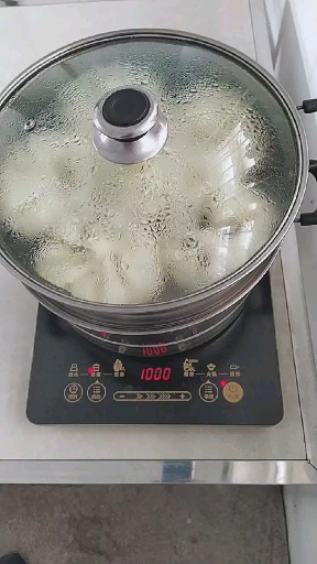 第一次蒸包子,加油!!