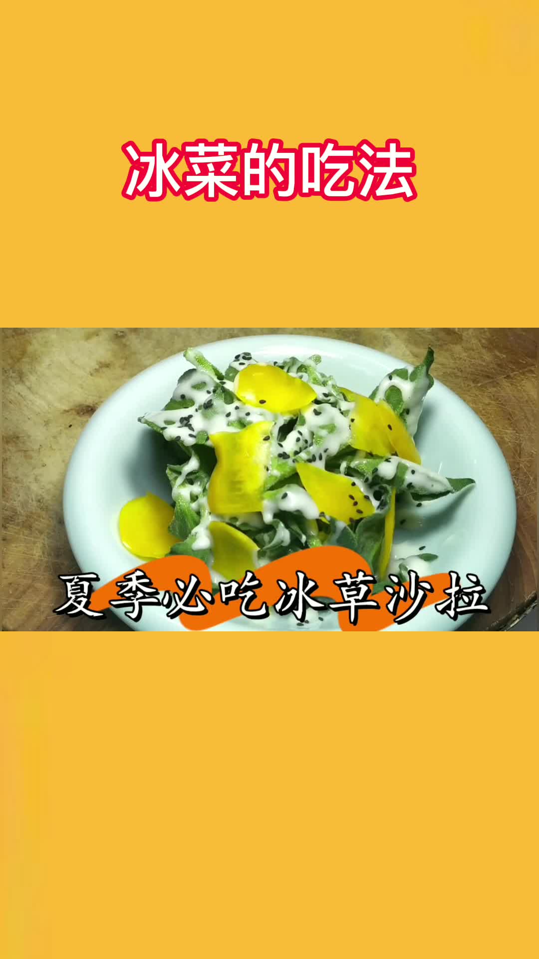 很多人不知道的冰菜沙拉,非常适合夏季吃,清爽解暑