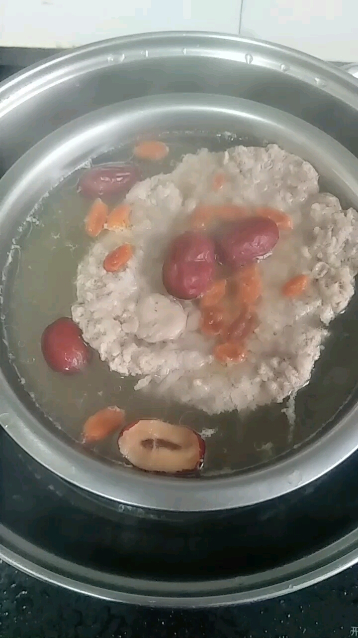 红枣枸杞蒸肉饼,美味健康!!