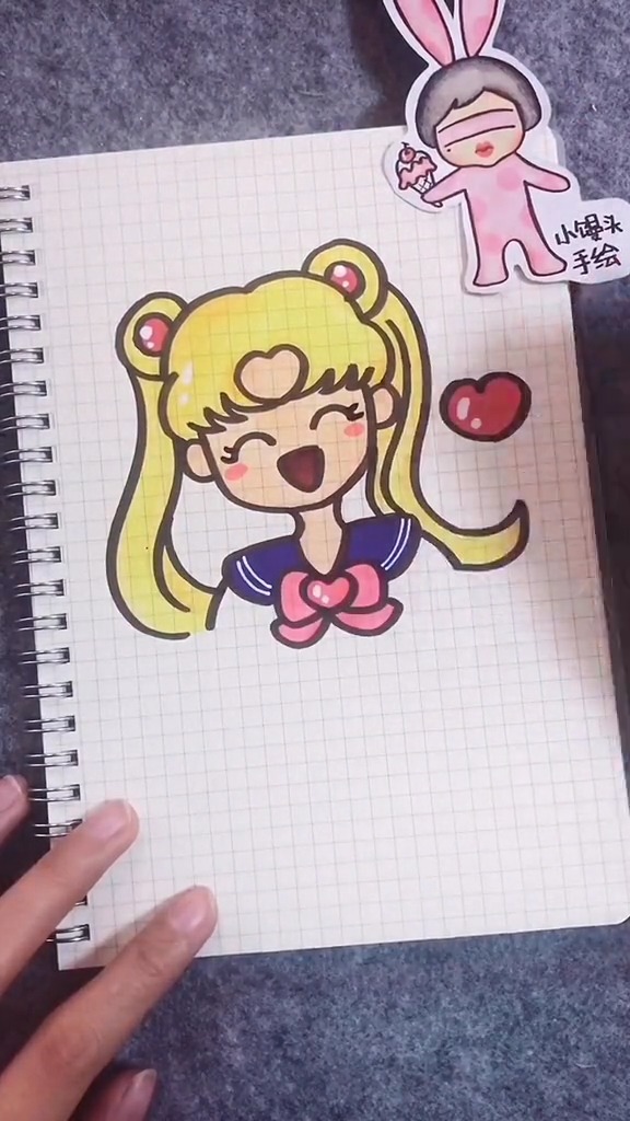 #手绘#水冰月简笔画~~~