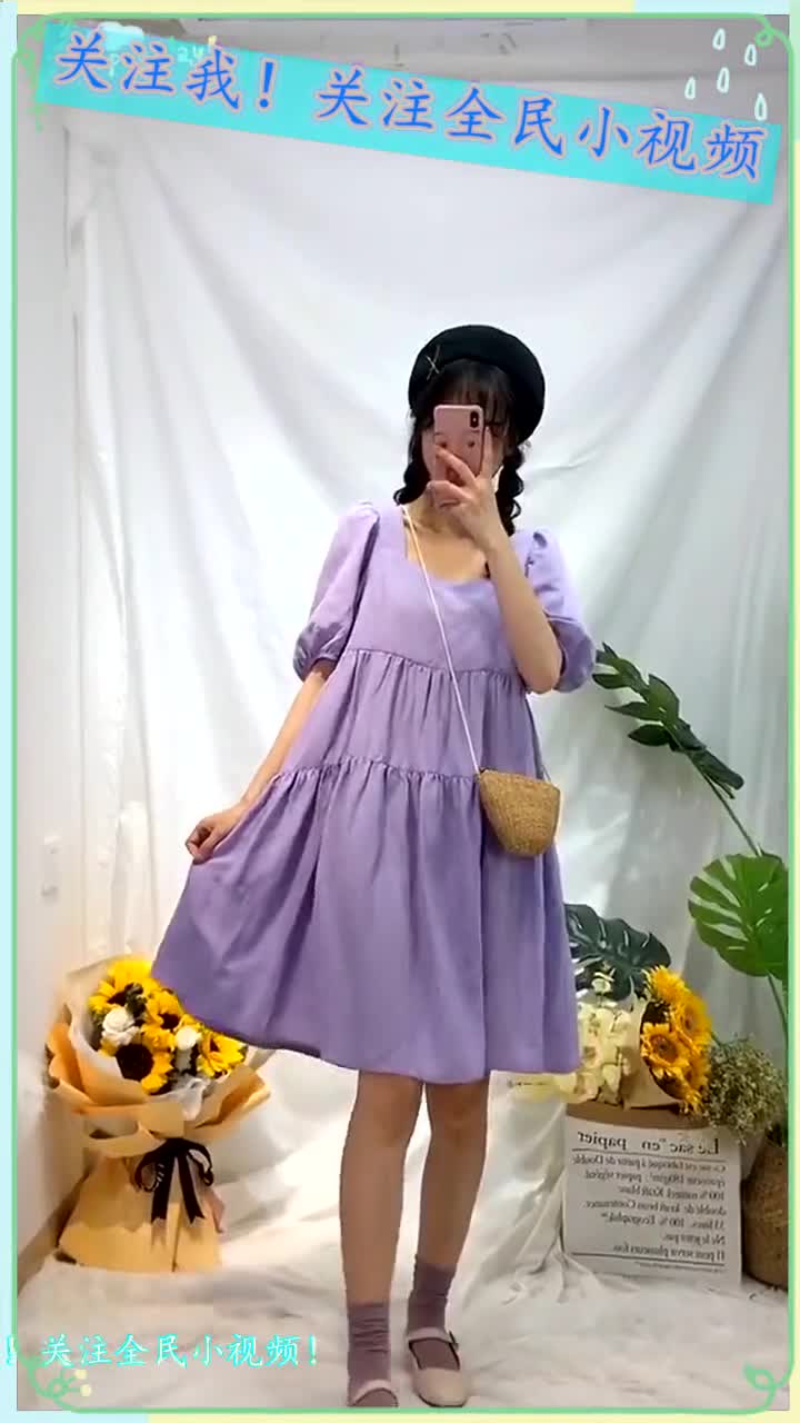 肚子上有赘肉的女生,穿这种连衣裙,遮肉又显瘦