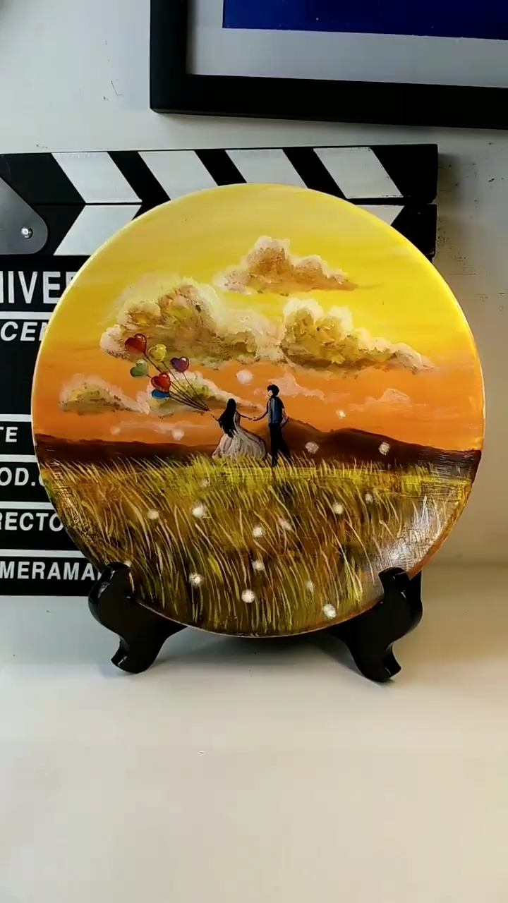 画的小盘子
