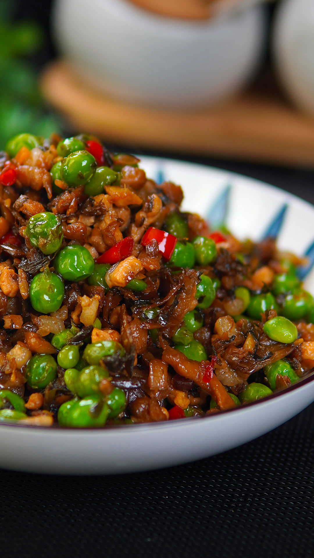 甜豌豆也能做成好吃的下饭菜,简单美味,几分钟就出锅