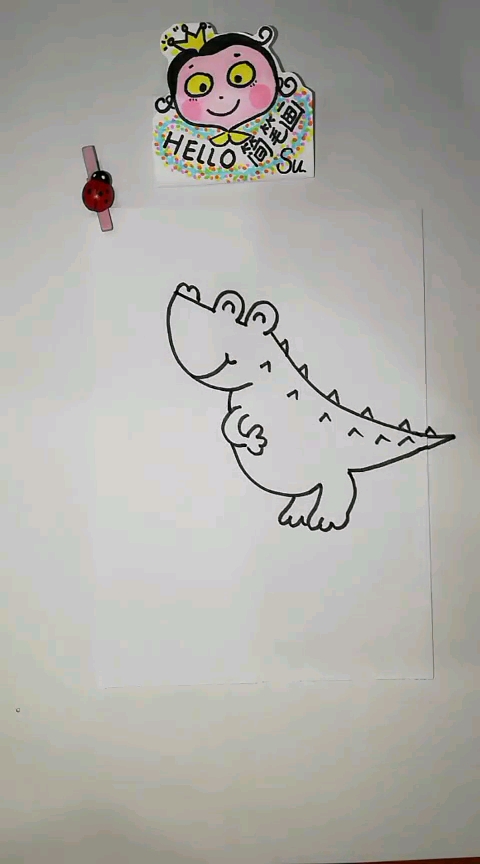 鳄鱼简笔画