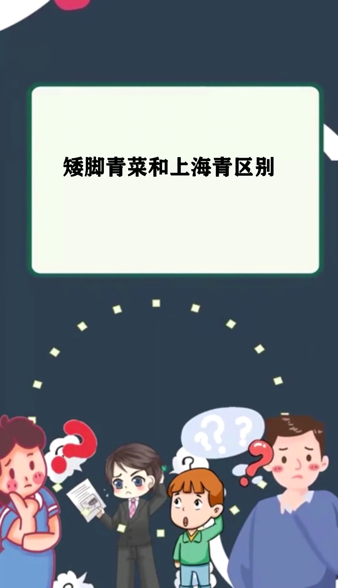 矮脚青菜和上海青区别?