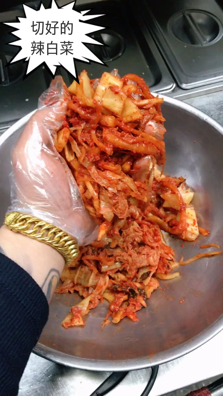 正宗韩国辣白菜饼