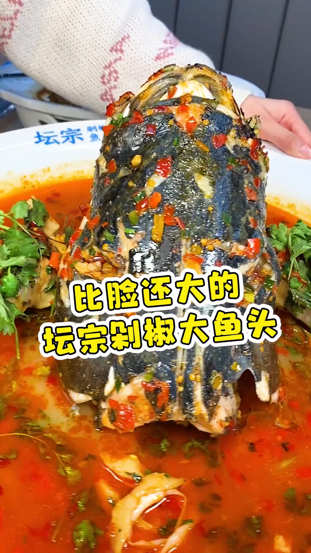 #探店美食#这家比我脸还大的剁椒鱼头,不光长沙老口子强烈安利,外地朋友来长沙也是必冲
