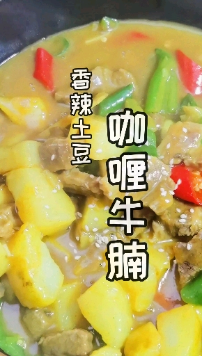 #自制美食#香辣入味,下饭好菜,土豆咖喱牛腩! #咖喱牛腩 